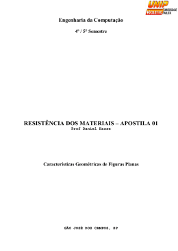 RESISTÊNCIA DOS MATERIAIS – APOSTILA 01