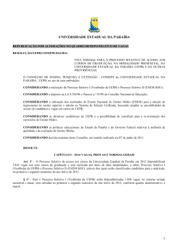 Republicação da RESOLUÇÃO/UEPB/CONSEPE/014/2011