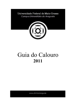 guia do calouro 2011 - Campus Universitário do Araguaia