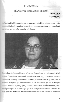 Jannette Maria Dias de Lima - Universidade Federal de Pernambuco