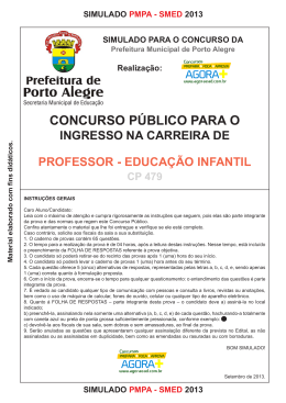 Simulado PROFESSOR DE EDUCAÇÃO INFANTIL
