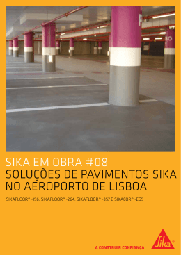Soluções de pavimentos Sika no Aeroporto de Lisboa