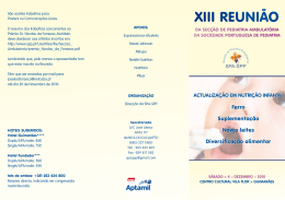 Xiii REUNiÃo - Sociedade Portuguesa de Pediatria