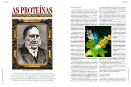 Artigo 2: as proteínas: classificação, estrutura e propriedades