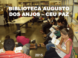 biblioteca augusto dos anjos - Secretaria Municipal de Educação