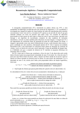 Modelagem Matemática e Aplicações106 Reconstrução Algébrica e