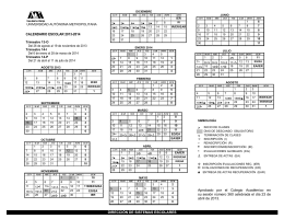 calendario escolar 2013-2014 19•®   20•®   21•   22• 23 26> 12