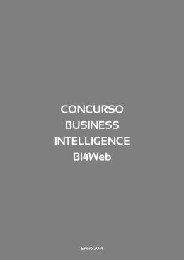 CONCURSO BUSINESS INTELLIGENCE BI4Web
