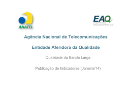Agência Nacional de Telecomunicações Entidade Aferidora