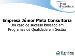 Apresentação Meta Consultoria - Movimento Brasil Competitivo