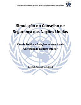 Simulação do Conselho de Segurança das Nações Unidas