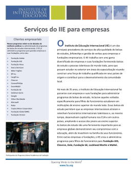 Serviços do IIE para empresas