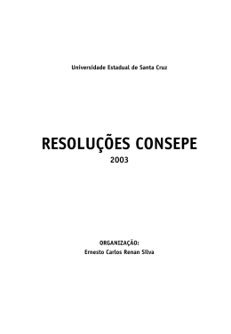 resoluções consepe 2003
