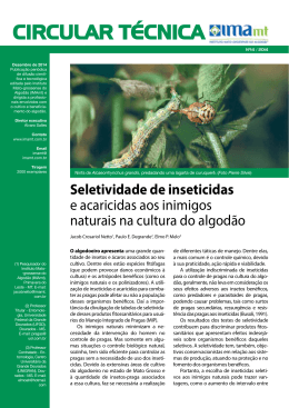 Circular Técnica 014/2015 - Seletividade de inseticidas e