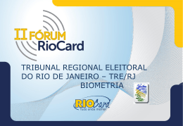 TRIBUNAL REGIONAL ELEITORAL DO RIO DE JANEIRO – TRE/RJ
