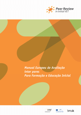 European Peer Review Manual_ISQ_PT inkl. Cover