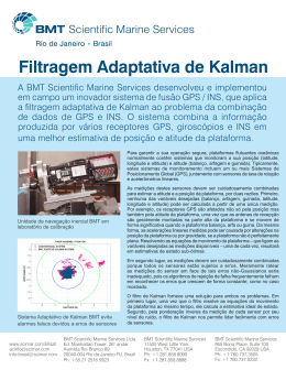 Filtragem Adaptativa de Kalman - BMT Scientific Marine Services