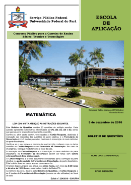EA - Matemática - Ceps - Universidade Federal do Pará
