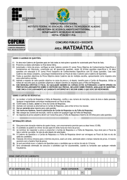 área: matemática copema - Concursos IFAL