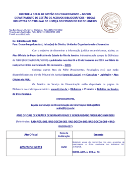 Ato Oficial Ementa - Tribunal de Justiça do Estado do Rio de Janeiro