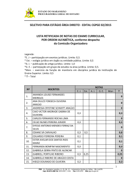 edital cgpge 02/2015 lista retificada de notas do exame curricular