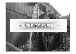 FONTES DE ENERGIA