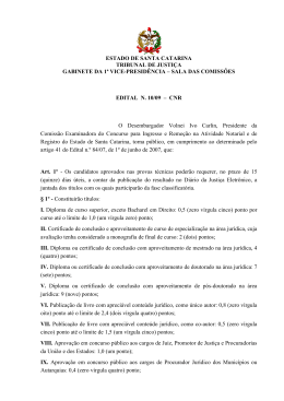 Edital nº 10/09 - Poder Judiciário de Santa Catarina
