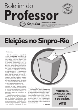 Eleições no Sinpro-Rio