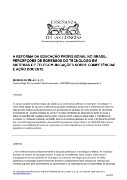 a reforma da educação profissional no brasil: percepções