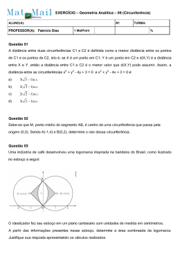 Lista 09 - Geometria Analítica