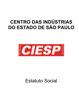 CENTRO DAS INDÚSTRIAS DO ESTADO DE SÃO PAULO