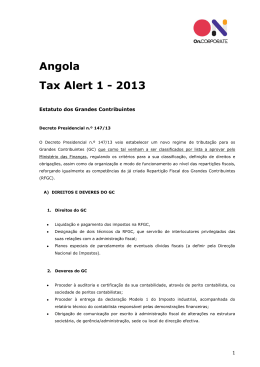 Angola Tax Alert 1 - 2013