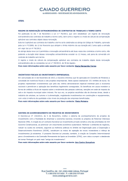 Newsletter Dezembro 2013 - Caiado Guerreiro & Associados
