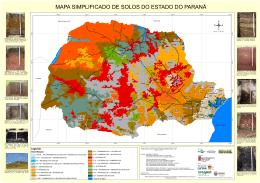 mapa simplificado de solos do estado do paraná