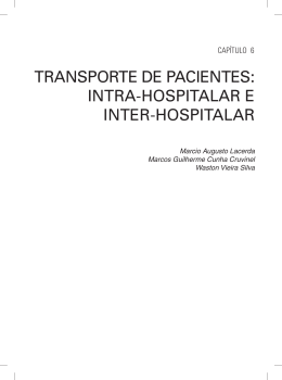 transporte de pacientes: intra-hospitalar e inter