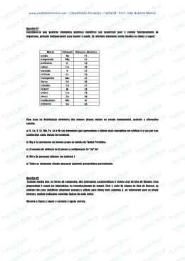 www.professormazzei.com – Classificação Periódica – Folha 03