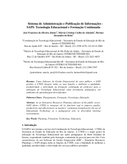 SBIE 2006: Artigo 22951 em PDF - Coordenação de Tecnologia