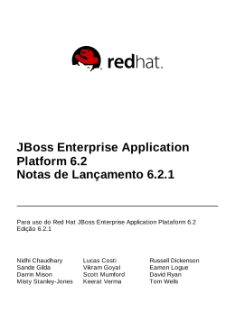 JBoss Enterprise Application Platform 6.2 Notas de Lançamento 6.2.1
