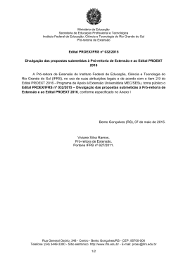 Edital PROEX/IFRS nº 032/2015