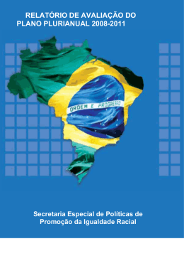 Relatório de Avaliação do Plano Plurianual 2008-2011