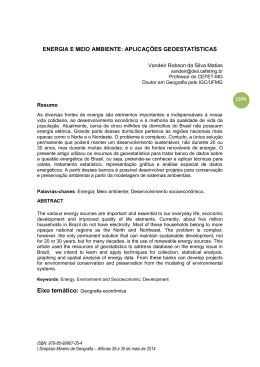 energia e meio ambiente: aplicações geoestatísticas - Unifal-MG