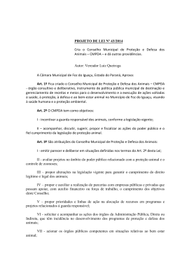 Projeto de lei - Câmara Municipal de Foz do Iguaçu