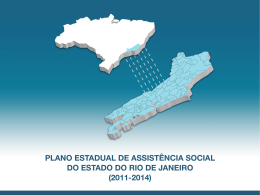 Plano Estadual de Assistência Social