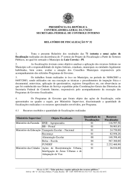relatório de fiscalização nº 032 município de luiz correia