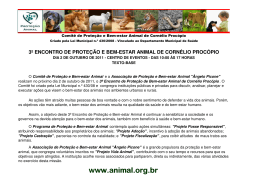 3º encontro de proteção e bem-estar animal de cornélio procópio