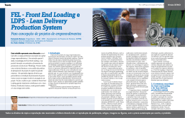 FEL -Front End Loading e LDPS - Lean Delivery Production System