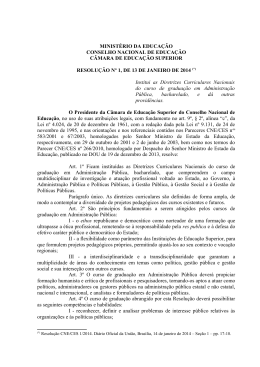 Resolução CNE/CES nº 1, de 13 de janeiro de 2014