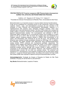 PROTEIN PROFILE OF Fusarium oxysporum AND Phanerochaete