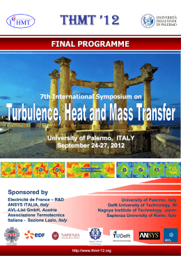 Conference Final Programme, 12 September 2012