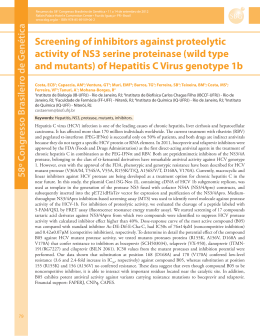 Screening of inhibitors against proteolytic activity of NS3 serine